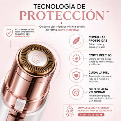 SilkTouch 2 en 1 Piel suave en minutos, sin dolor y sin irritación.