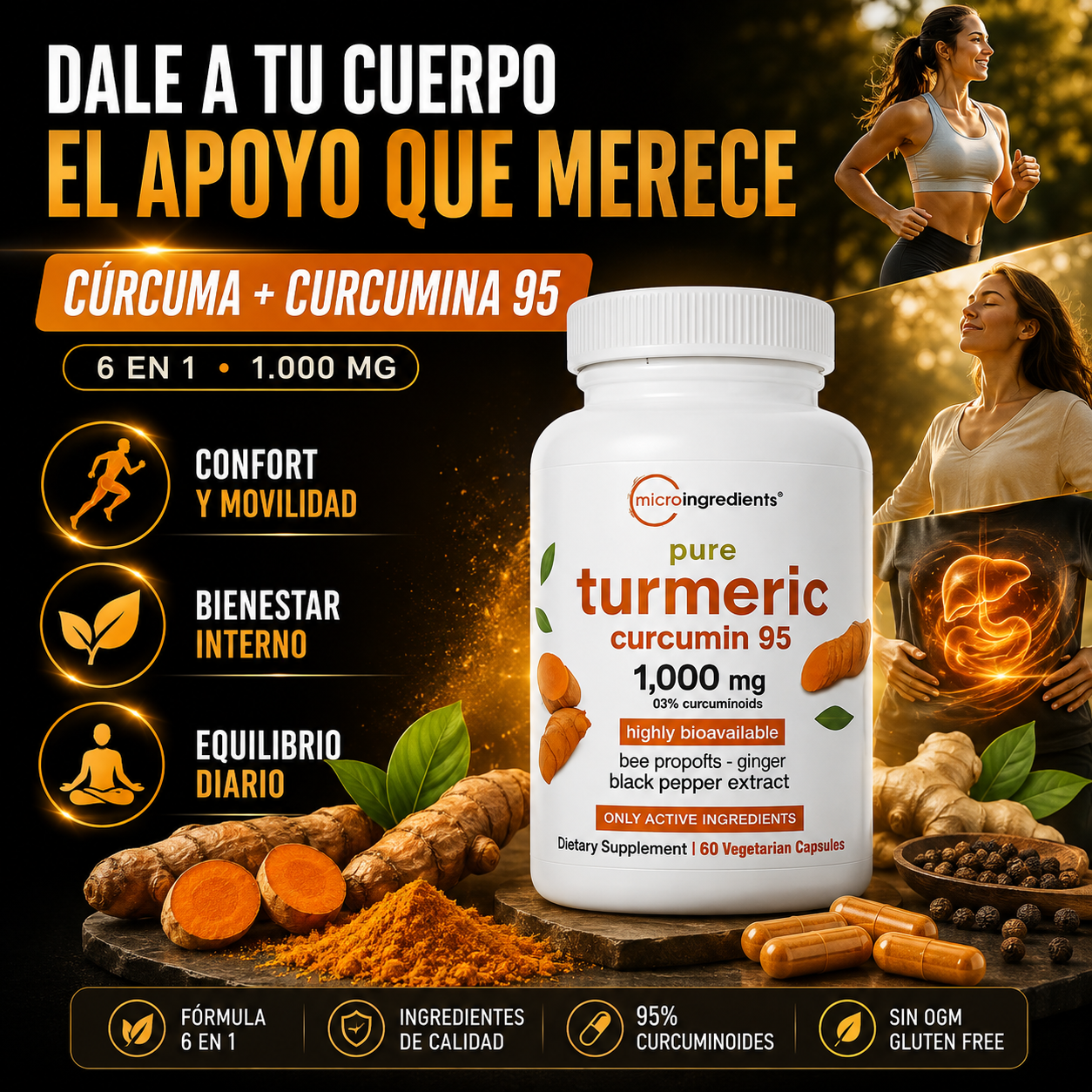 TUMERIC CURCUMIN  — AYUDA A TU EQUILIBRIO Y BIENESTAR DÍARIO