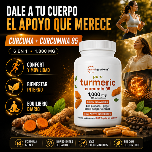TUMERIC CURCUMIN  — AYUDA A TU EQUILIBRIO Y BIENESTAR DÍARIO