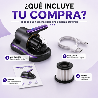 PureVac UV — Limpieza Profunda Anti-Ácaros